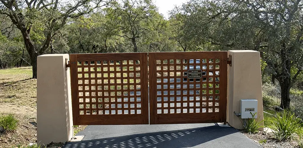 Driveway gate installation for a residential property in Bellevue, WA
